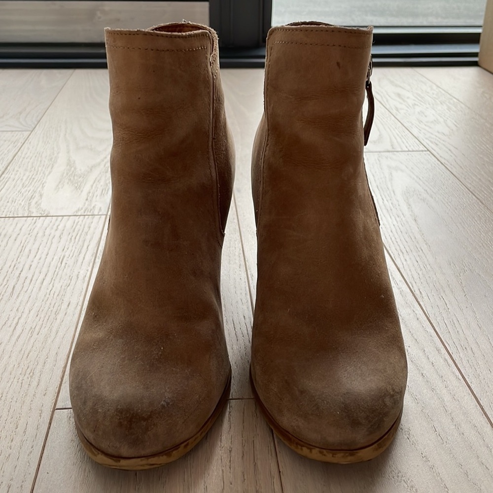 Aldo Tan Suede Heeled Booties - Picture 2 of 10